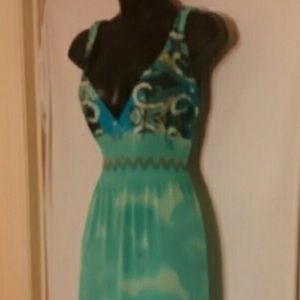 Paisley print maxi dress